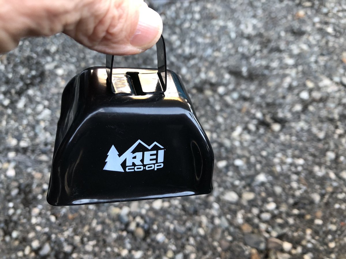 Exercising cowbell leadership at the @rei Anderson Awards event. #MOARCOWBELL #REIemployee