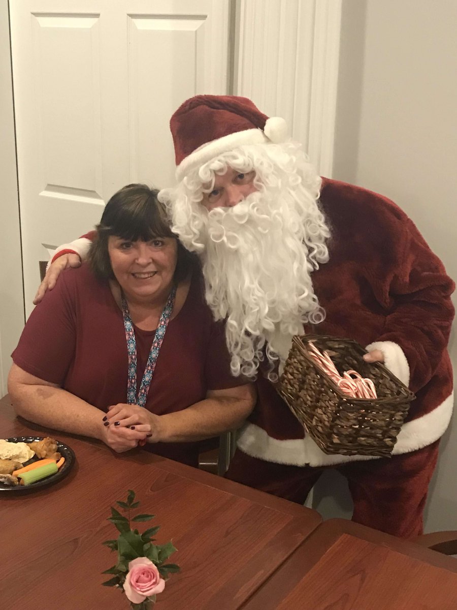 GreenTreeMtV's tweet photo. Our residents, family members and staff enjoyed a visit from Santa Claus at our 1st annual Holiday Party. We look forward to making this a yearly tradition for our Greentree family. https://t.co/iCSnYH2G9X