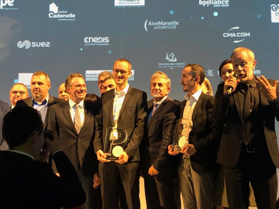 WeilLaurent's tweet photo. La startup Marseillaise #NotiloPlus primée deux fois ce soir pour le 1er drone sous marin au monde @iBubbleCamera Trophée Jacques Saadé décerné pour la 1ère fois ce soir par @cmacgm et @RodolpheSaade Tremplin de l’Innovation des Trophées de l’Economie de @laprovence #Marseille https://t.co/HcGXa7oP54