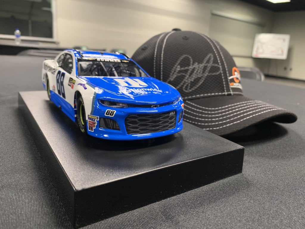 Retweet this post by 12/7/18 at 12PM for a chance to win a 2019 Nationwide 88 die-cast signed by @AlexBowman88 and a <a href="/JRMotorsports/">JR Motorsports</a>’ hat signed by <a href="/DaleJr/">Dale Earnhardt Jr.</a>. Rules: bit.ly/2QCIgKE