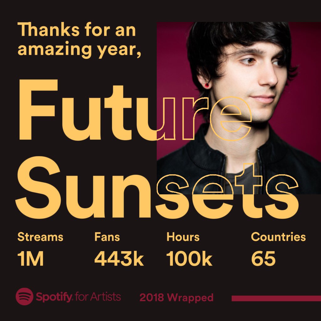 FutureSunsets's tweet photo. Thank youuu! @spotifyartists 

https://t.co/GHunjRL61B https://t.co/8BSsmyA29w