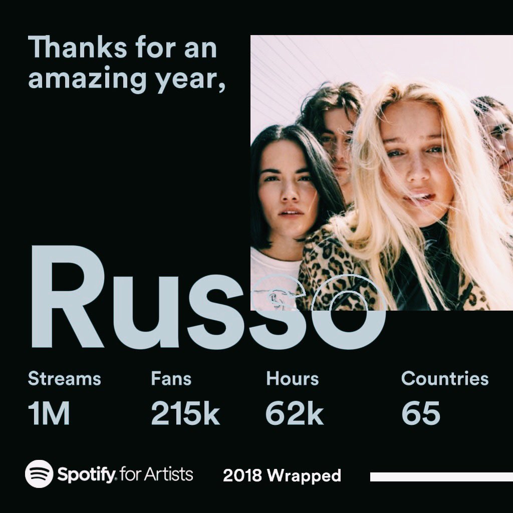 wearerusso's tweet photo. Thank you for listening! 2019 we’re coming for ya ✨✨✨ https://t.co/23HKb4iXq3