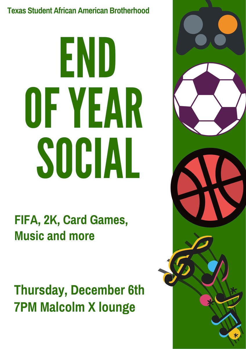 Ending the year with a social!! Make your way to the X-lounge at 7 and celebrate the end of the semester