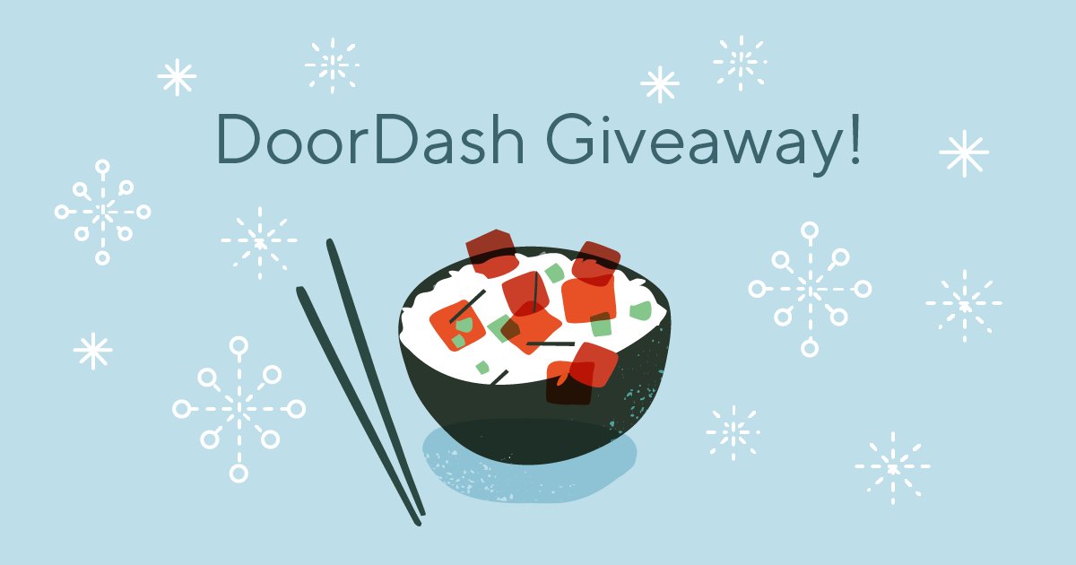 #GIVEAWAY! Enter to win $250 DoorDash credit to stay in and get your favorites delivered. Just RT and follow by 12/9 11:59pm PST for your chance to win. One entry per person. No purchase necessary. Rules: drd.sh/lpvBJb/