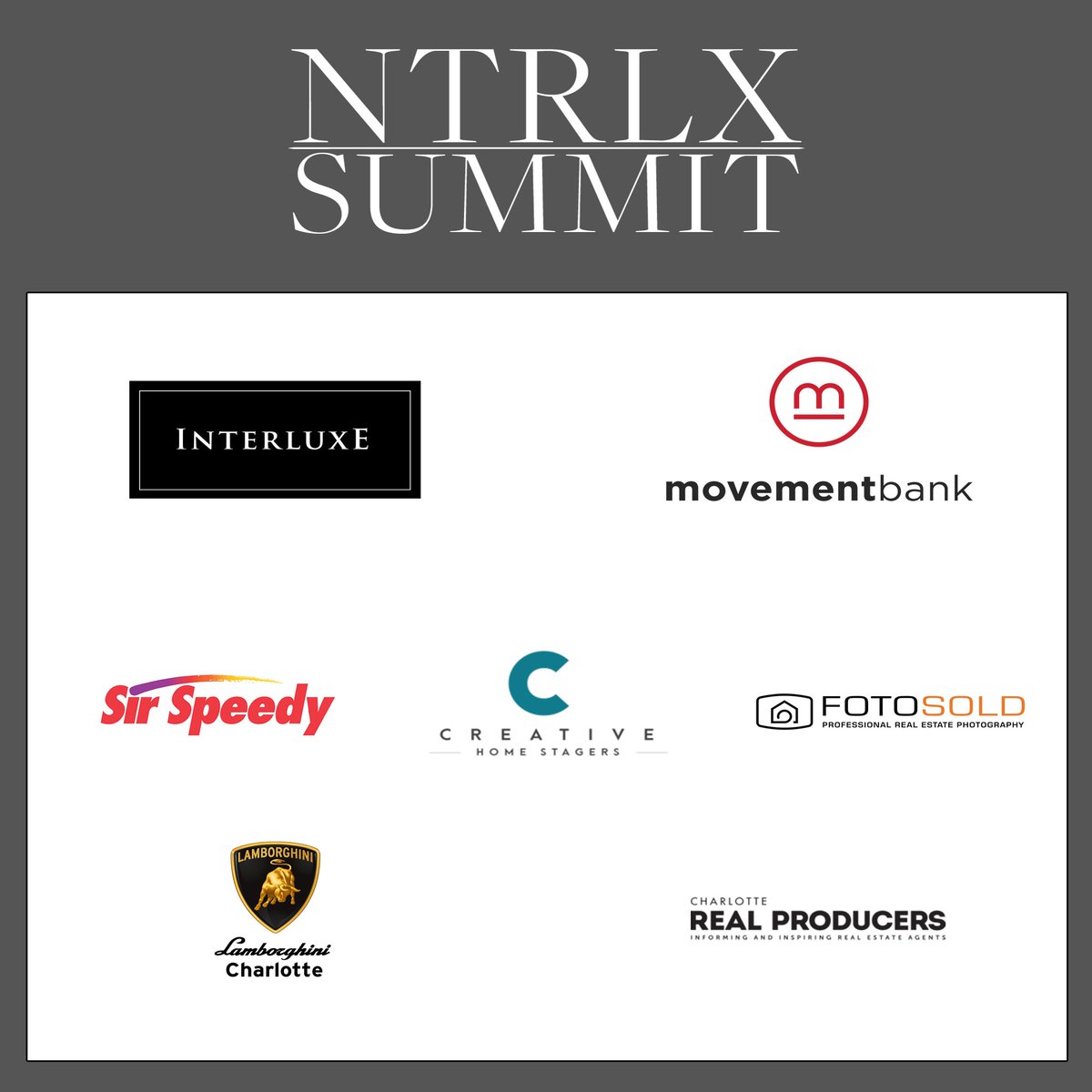 ntrlxsummit's tweet photo. Thank you to all of our vendors and partners for making the inaugural New Trends in Real Estate &amp; Luxury Summit a success! #NTRLXSUMMIT @interluxeauctns @movementbank @CLThomestager @sirspeedycorp @fotosold @LamboCaro #CharlotteBroker #CharlotteRealEstate #CharlotteNC #RealEstate https://t.co/AGR8ZxLHSX