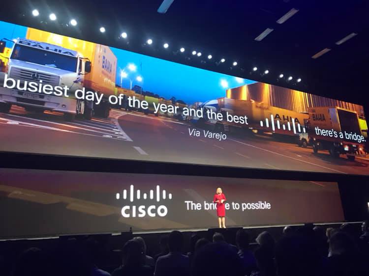 DeccaDesignTeam's tweet photo. We're thrilled to work on this year's Karen Walker and John Stewart Keynote slide designs for Cisco Live Cancun. Such an amazing experience to see it all come together on the big screen at the event.

#DeccaDesignTeam #Decca #Design #CiscoLive #Cancun #KeynoteDesign #PowerPoint https://t.co/QLpmiZvtEx
