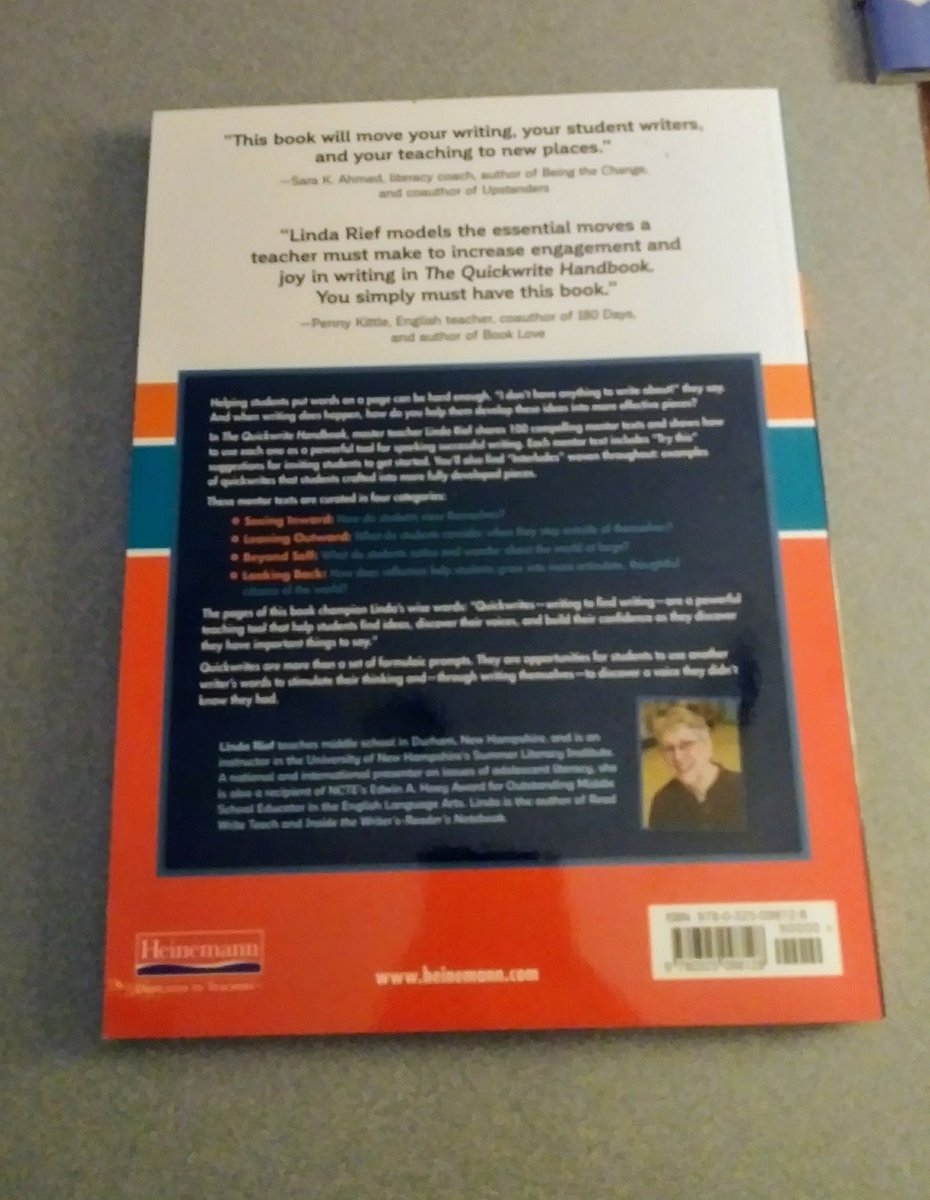 tarafarah7's tweet photo. The #SuccessStories and excitement about #TheQuickwriteHandbook motivated me to get a copy! I'm so excited to jumpstart my students' thinking and writing as we begin our journey with these 100 #mentortexts! Thank you, @LindaMRief! @HeinemannPub
#mentortext #GAMECHANGER #elachat https://t.co/RwKmesflah