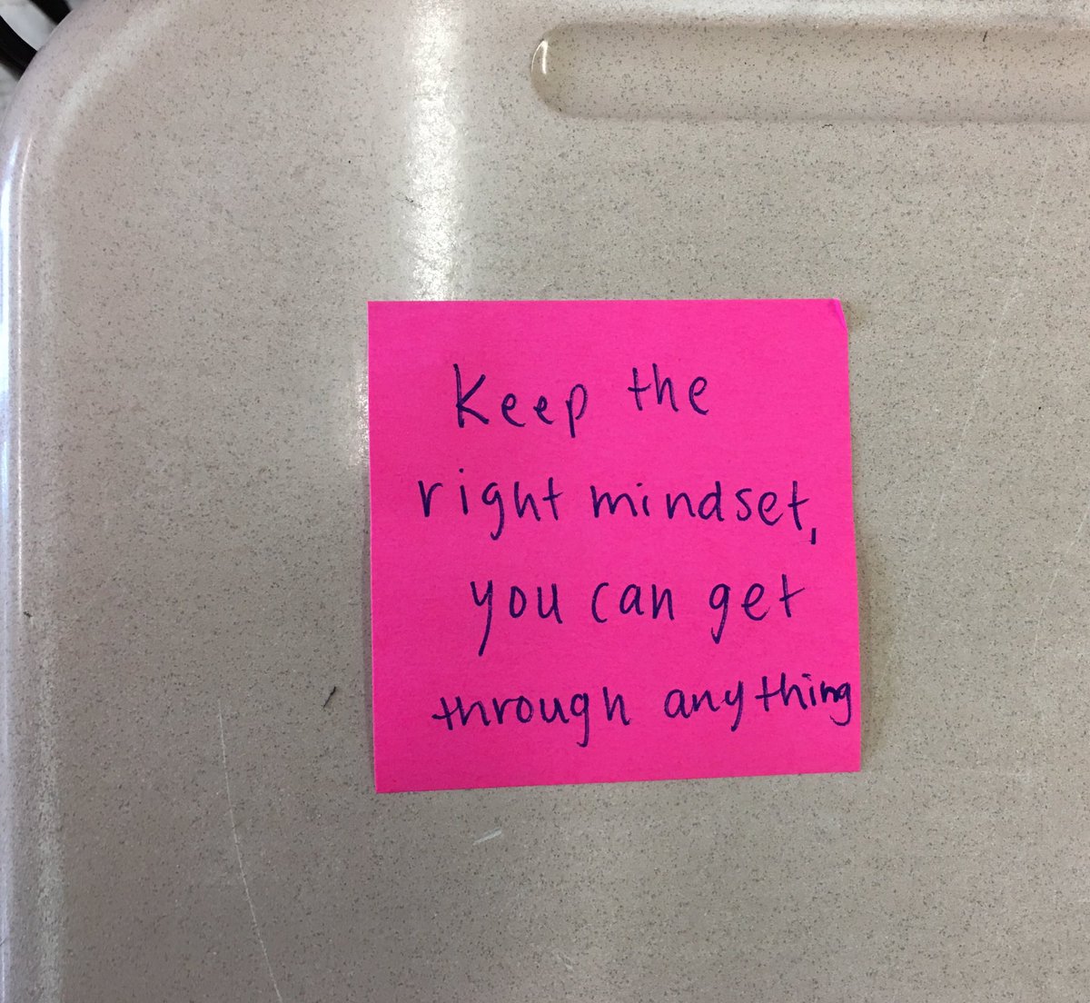 AlgebraSuccess's tweet photo. My favorite note that a student wrote anonymously for their seat pal today for the #ramkindnesschallenge ❣️@PrincipalNavia @RamHiASB @PrincipalVega @SLCRobinson #GrowthMindset #ProudToBeLBSUD https://t.co/2wDQz8e1nJ