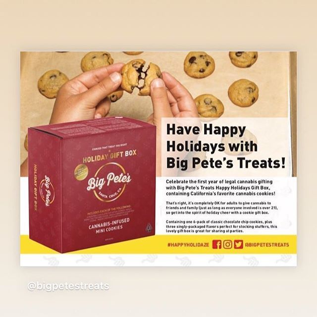 budlovesyou's tweet photo. Tag a friend who should get you a holiday gift box.🎁 via @bigpetestreats #bigpetestreats #buddotcom #cannabisedibles https://t.co/yi1X4sDLEe