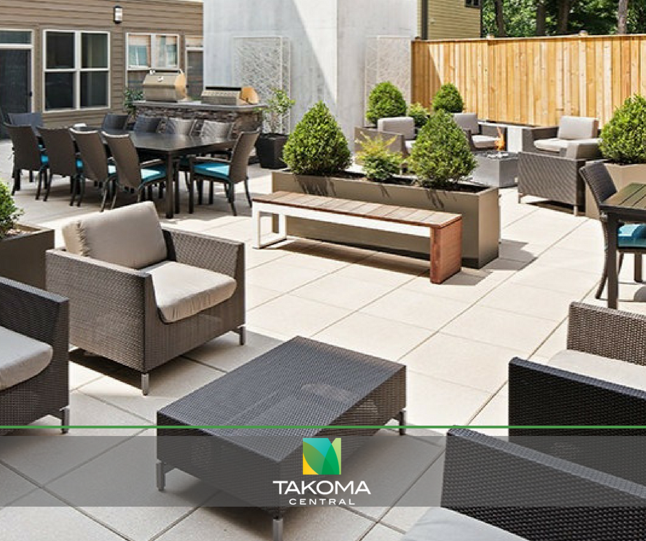 Our private courtyard is a great place to spend an afternoon during the warmer months! We have grills for daytime relaxation as well as fire pits for tranquil evenings.
Check out all of our community amenities at Takoma Central in Washington, D.C. https://takomacentral.com/