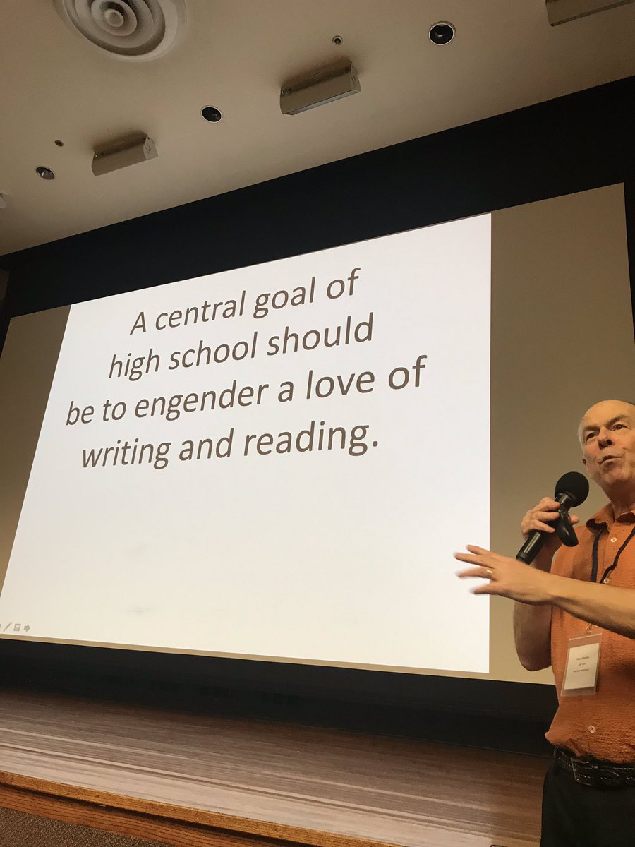 mlutherliteracy's tweet photo. Always a learner first* Attended the #UCIWP2018 annual conference and left (once again!) with a reignited passion for growing authentic readers and writers! @FletcherRalph—I’m loving the idea of GREENBELT Writing! #feralwriting #choiceinreadingANDwriting #nlmusd #UCIwrites https://t.co/89Ga40yh5I