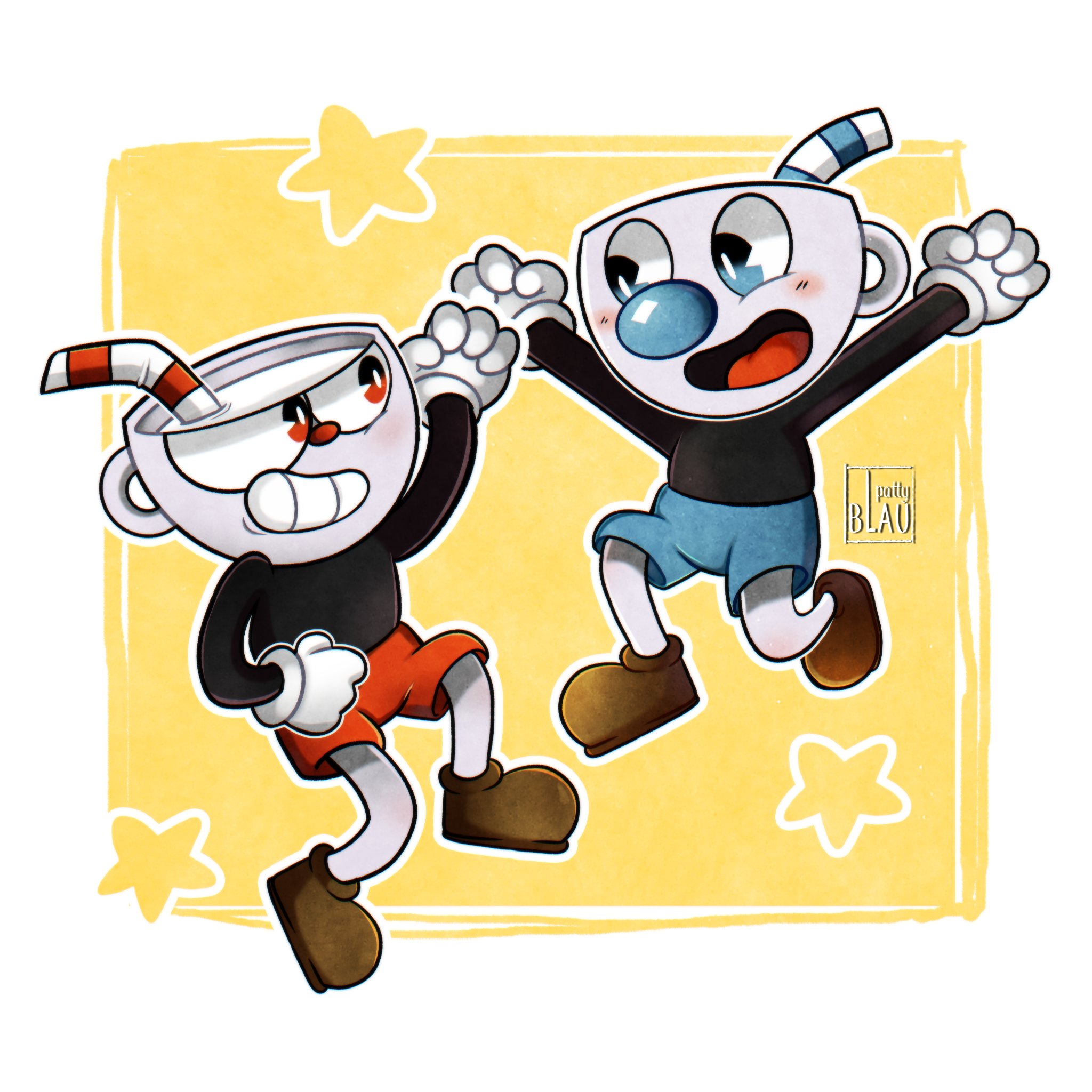 Cuphead and Mugman