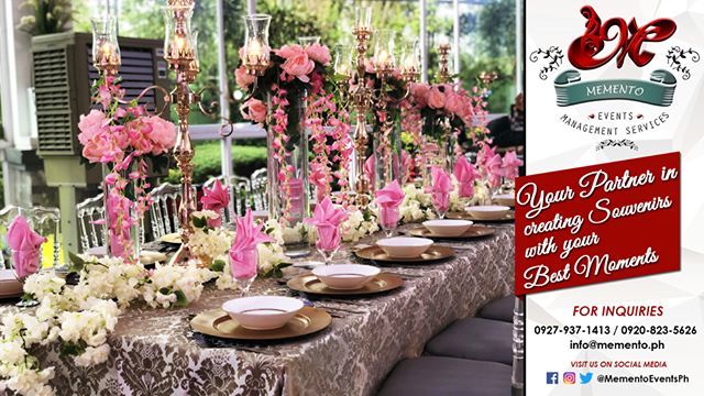 MementoEventsPH's tweet photo. Entourage table on Doc. Reiner & Nette Wedding
Setup by: Agot's Catering
Events Place: La Mariposa Tagaytay Events Place
#MementoEventsPH #TeamMemento #MEMS #TeamMEMS #MementoEvents #CreatingSouvenirs #BestMoments #MementoPH #LMTEP #LaMariposaTagaytay #HostEmzieMadrigal https://t.co/vjZORyISRf