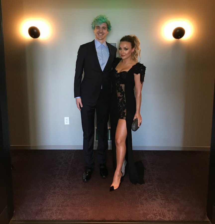 Ninja's tweet image. Ready for the #TheGameAwards with my beautiful date @JGhosty