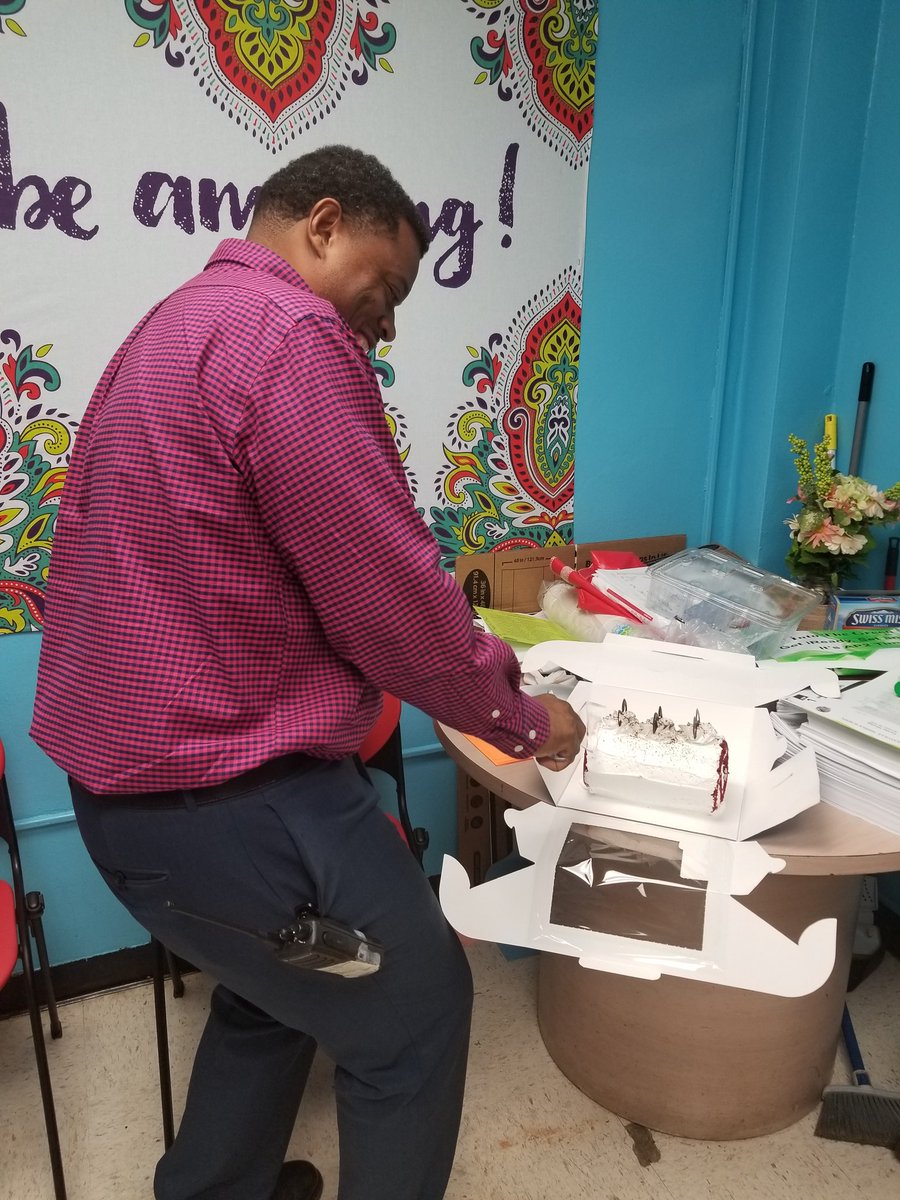 Queen7217's tweet photo. SURPRISE!!! To our "AMAZING" Assistant Principal Mr. Parrimore. You are truly APPRECIATEDβ€ @brownsvillems. #EverythingManπ https://t.co/7b7MyOTyxW