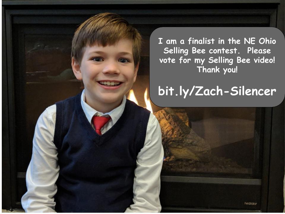 annradefeld's tweet photo. Yesterday I tweeted that my son is a finalist for #sellingbeeCLE. Today, I received email saying that some of his votes were phony. Vote count was reset. Please vote for Zach! Help him reclaim votes. Use your REAL email address & name! https://t.co/HL79DsvLum #kenstoninspired TY https://t.co/IG5BiIYijK