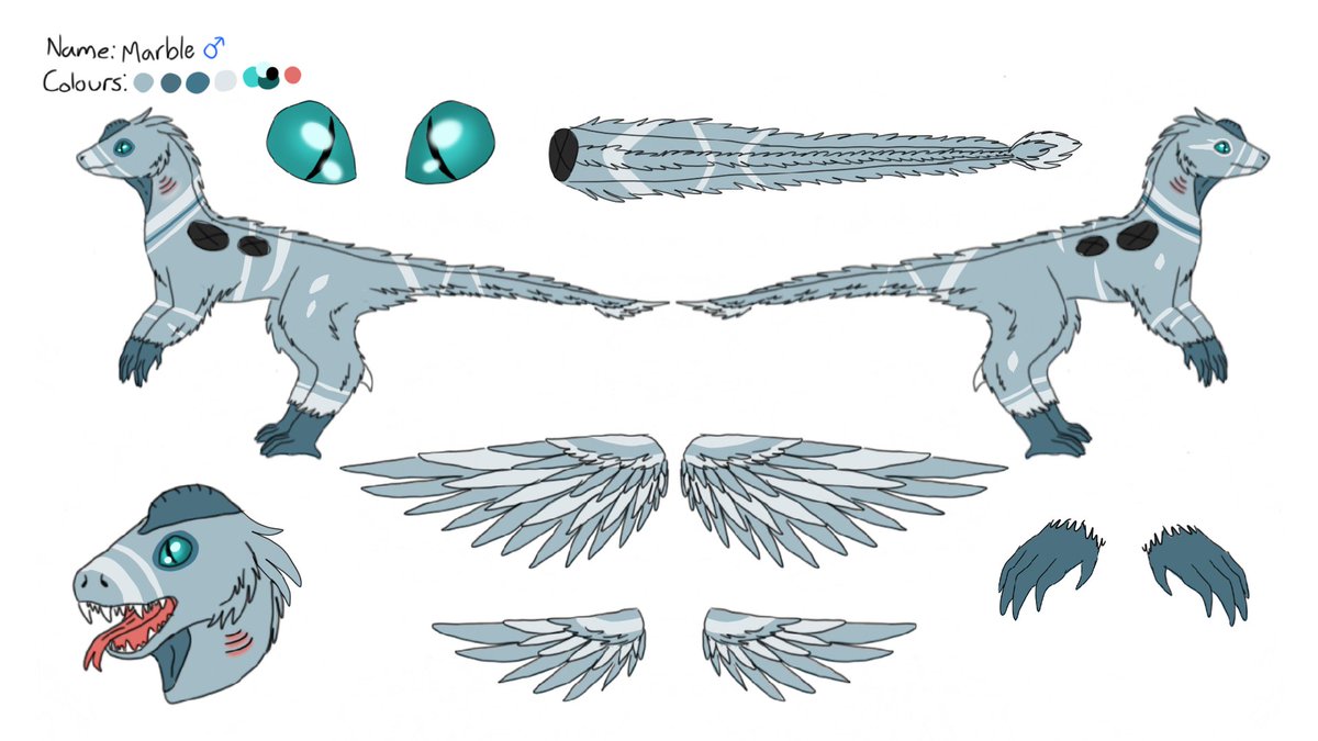 OakFurry's tweet photo. My of marble. I don't draw him much though. He is a raptor species I made (its not very accurate to accual raptor I know but I like what he looks like) https://t.co/r8yLxl4ycW