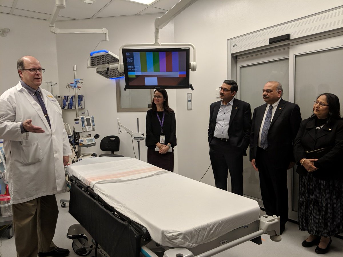 CHEO's tweet photo. #TBT: We were pleased to welcome Nishith & Nita Goel, Vineet & Alka Srivastava and their @CistelTech family in our Surgical Day Unit to celebrate their gift of $100K for #ProjectStitch, and recognize their contribution with two official plaques — thank you for supporting #CHEO! https://t.co/SGwaa3qwwR