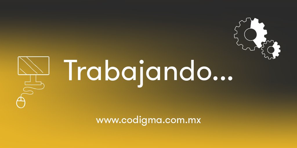 Codigma2's tweet image. Estamos trabajando en los últimos ajustes de nuestras redes sociales👨💼👩💼
Para saber más sobre los servicios que ofrecemos pueden contactarnos o visitar nuestra página web👨💻 🌐
codigma.com.mx
#ConfiaEnTusIdeas #workingonit