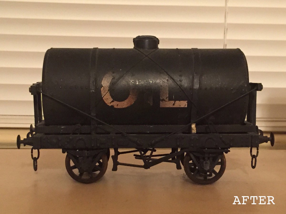 ThomasTankMerch's tweet photo. Happy Thursday! We’ve done more work to our tanker! The metal rods going from the tank to the chassis have been remade and added. We just need to fix one of the straps and it’ll be fully restored! https://t.co/1qeh270uU3