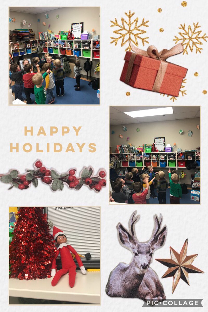 ECDCTigerCubs's tweet photo. Elvis the Elf has entered the building!!!! Love the name our friends gave him!! #ECDCRoos https://t.co/6XeRG00qwQ
