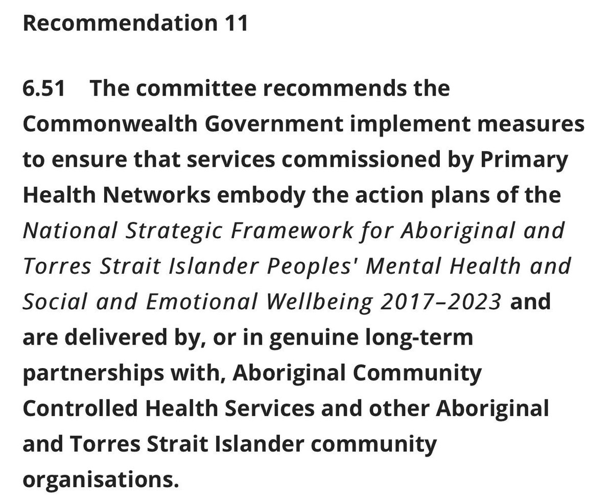 WePublicHealth's tweet photo. Senate Inquiry Report into the Accessibility &amp; quality of mental health services in rural and remote Aust included 2 recommendations specifically relating to Aboriginal &amp; Torres Strait Islander people &amp; the Primary Health Networks. Will we see changes? #phn #primaryhealthnetwork https://t.co/d7QZmozp2L
