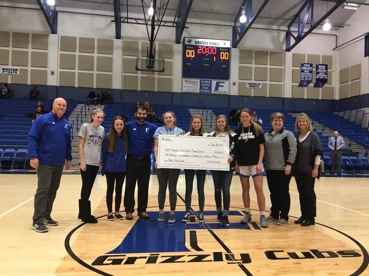 A special thank you to Jean Renk and Duke Energy for supporting the Girl’s Golf team! #newgear