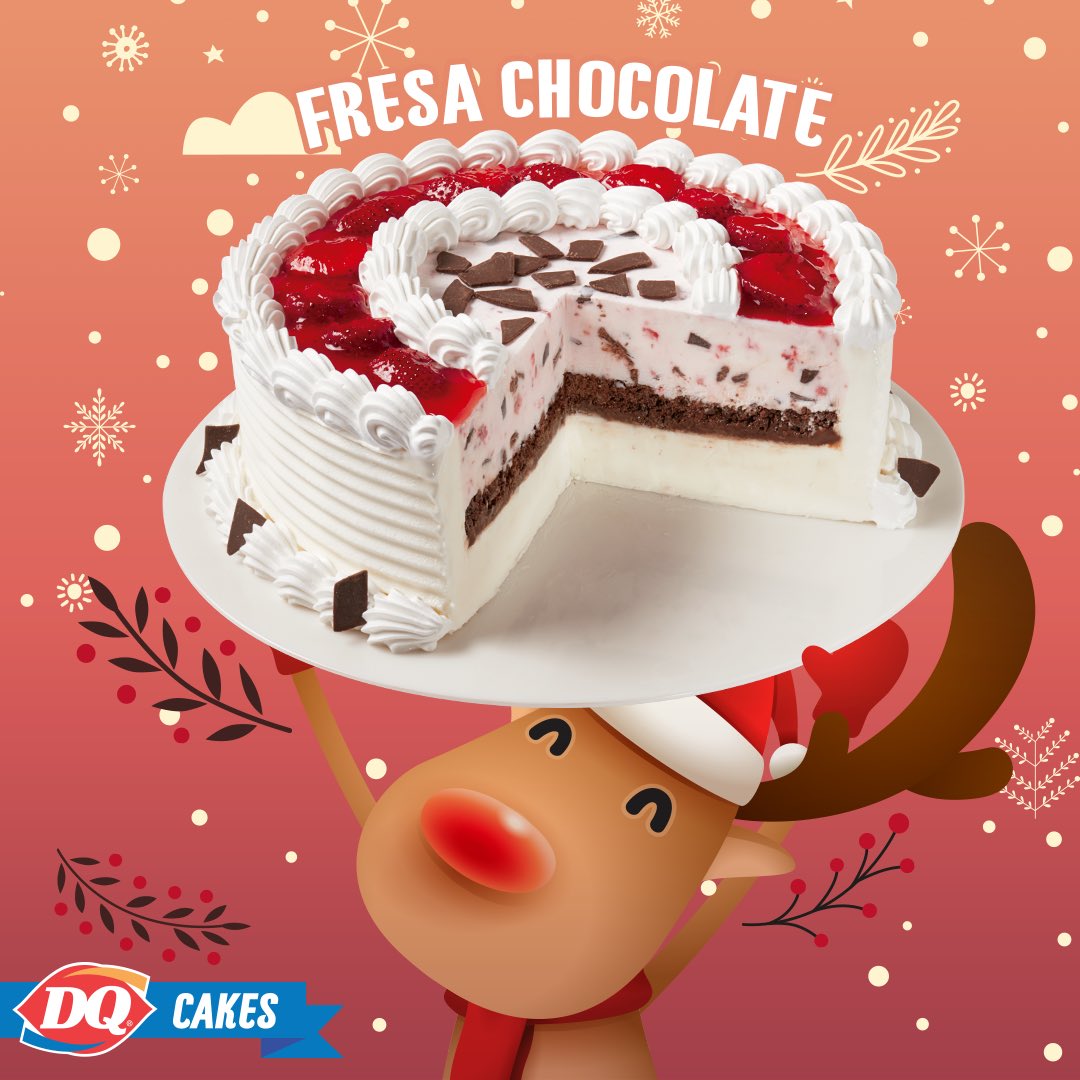 Celebremos juntos ✨ estas fechas tan especiales🎄 con un delicioso Cake 🎂 de Chocolate Fresa BLIZZARD®. Date la vuelta y ven por el tuyo ❤️