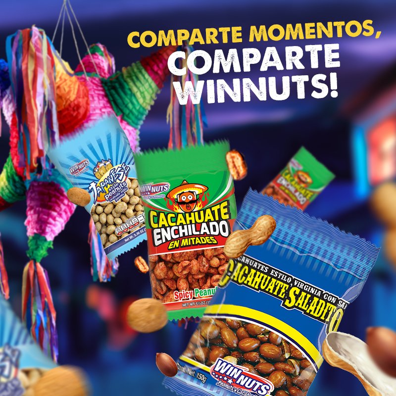 WinnutsUSA's tweet photo. Nada como unas ricas botanas en tu #posada. 👨‍👨‍👧‍👦 🌟♥
¡Comparte momentos, comparte Winnuts! https://t.co/etFNp32Z4E