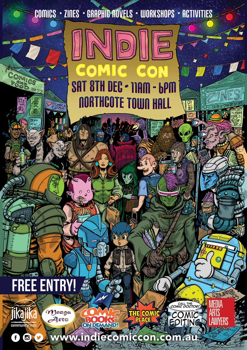 radultspodcast's tweet photo. Mike &amp; Brenton are recording @ #IndieComicCon tomorrow!
Come down to ICC at Northcote Town Hall - 189 High St, Northcote, VIC 3070 - 11AM - 6PM. FREE ENTRY.

#radults #radultspodcast #podcast #PMA #comicbooks #indiecomics #podbean #spotify #itunes #stitcher

@indiecomiccon https://t.co/p8qz3F1i6J