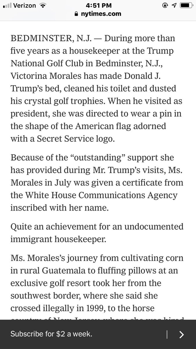 Shaun95835's tweet photo. @realDonaldTrump @POTUS @foxandfriends @Acosta @CNN @IngrahamAngle @seanhannity @TuckerCarlson @TomiLahren Don the Con, when will you be deporting Your undocumented maid who works for you at Your Golf Course in jersey🤔 how many illegals work for you at mar a largo🤔cheap labor https://t.co/jdHOGE4K2m