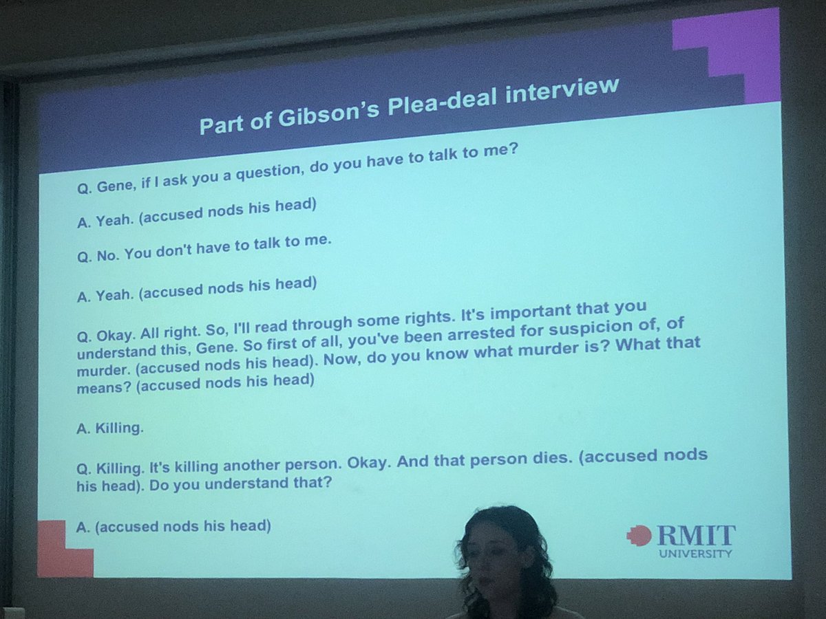 chatGpete_'s tweet photo. False confessions make up 17% of wrongful convictions in Aus. Need to find out how many of these Aboriginal ppl. Part from Gene Gibson’s false confession below. Next step is to ventilate the systemic racism that leads to this to avoid limiting discourse #ANZSOC2018 https://t.co/mgvqTNMEyV