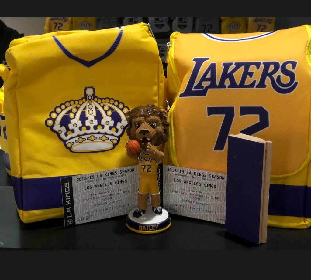 Bailey La Kings On Twitter It S Lakers Night And It S Time To Get Your Lakers Lakings Baileys Buddies Package That Includes Piece Of Lakers Practice Court Lakers Bobblehead Bailey Snowglobe Ticket