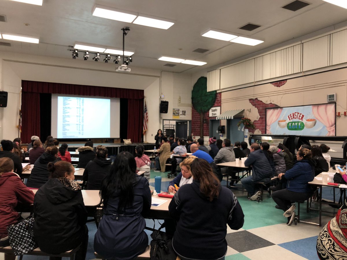 FeasterCharter's tweet photo. The #feasterlearns parents are dedicated to learning more about how to read & use their students' #reportcards! Thx to @PIQE_USA @AngelicaSleiman @eliz_aderholdt @FranciscoJVel04 @drmotsinger and @sdominguez_3 for making this informational session happen #FCSLCAPgoals @CVESDNews https://t.co/upyXoe5iSw
