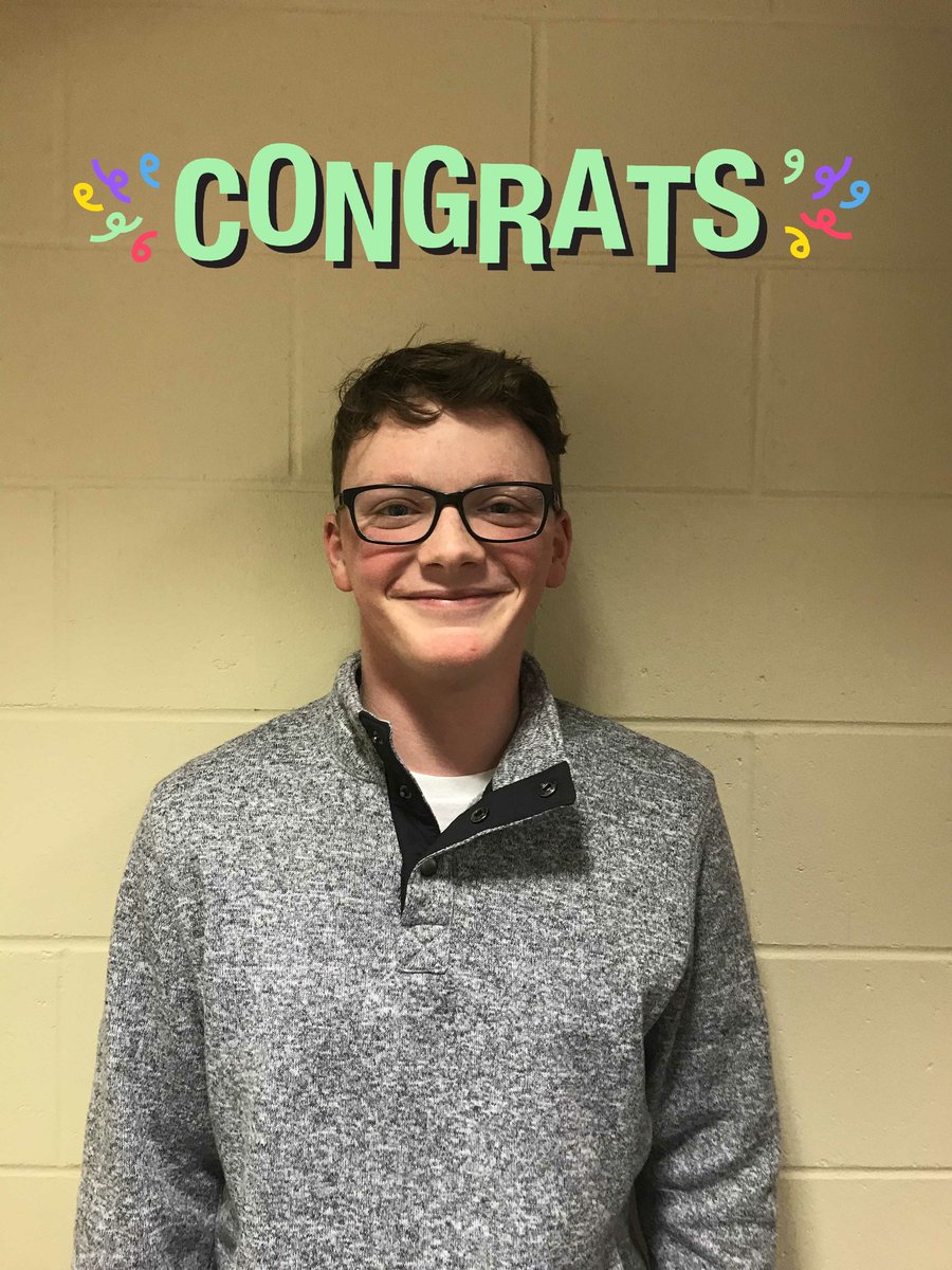 WSStuCo's tweet photo. Congratualtions to Nik Hanson for being the first Student Council member of the month! He does an awesome job participating in discussions, showing up to meetings, and representing Stuco like when he spoke on the veteran's day program. You rock! 👍 https://t.co/xeHQkk66ou