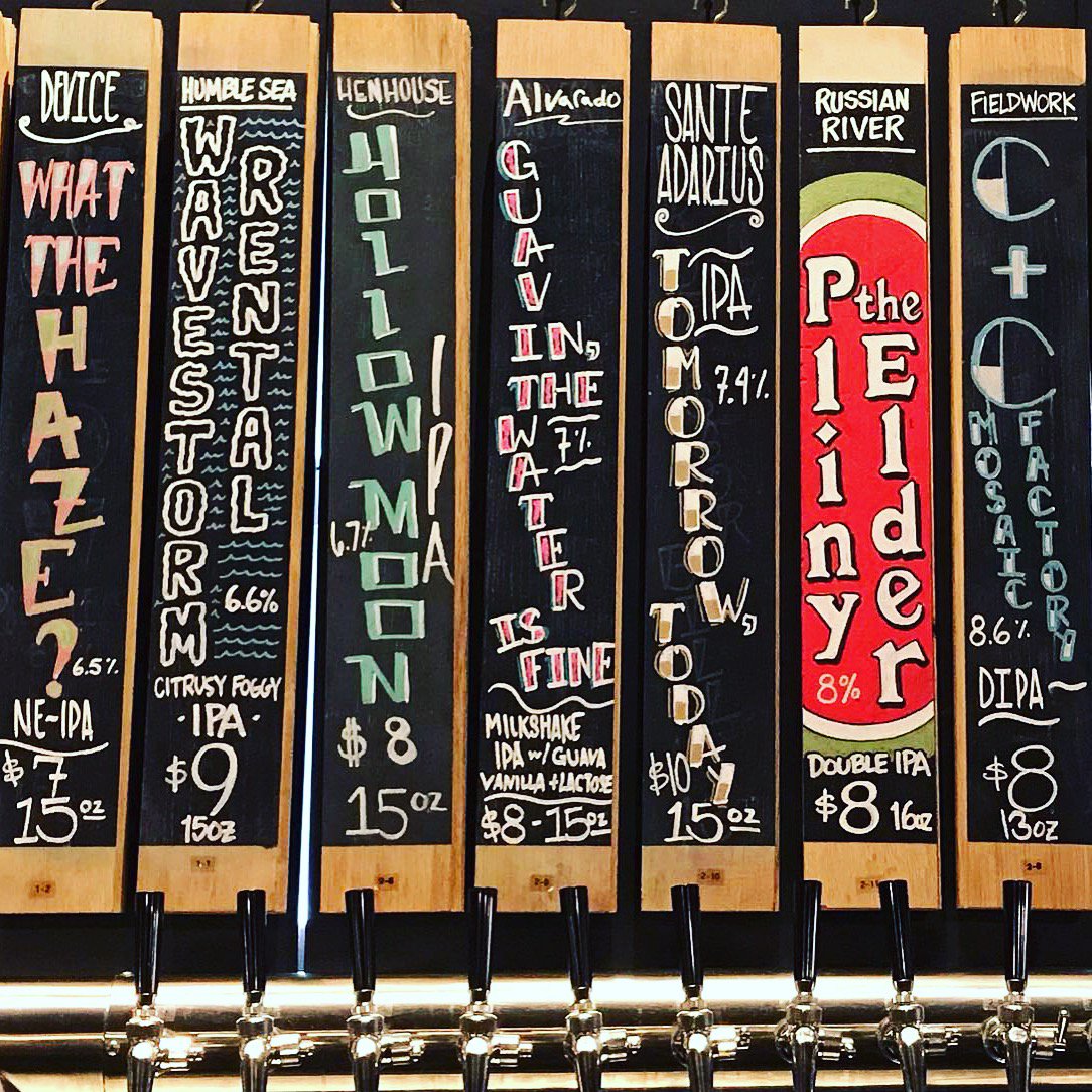 Currently, our entire hoppy draft selection has come directly from the makers.
Cheers to good friends!