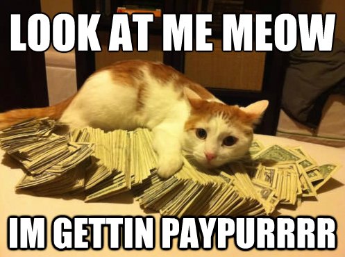 RJ_OhNoLitClass's tweet photo. In an attempt to foster more animal-pos memes and language, I offer this meme up on this Thicc Wallet Thursday.

You see me @peta? 

#Animals #GettingThatPaper #getRich  #PrayForRJ #ThiccWalletThursday https://t.co/dWULeMDjmo