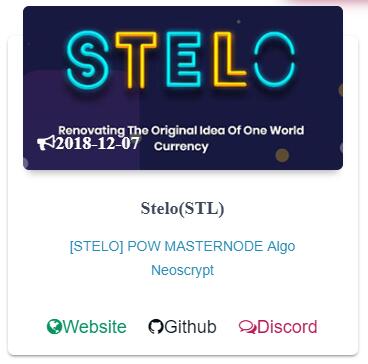 We mention 😀Stelo(STL)😍 on our Recent News area! Let us know if you want to get listed on mncn.online for more accurate ROI masternode stats info display and MN monitoring system!
Join now to enjoy discounts, e.g. 10% OFF CryptoBridge!