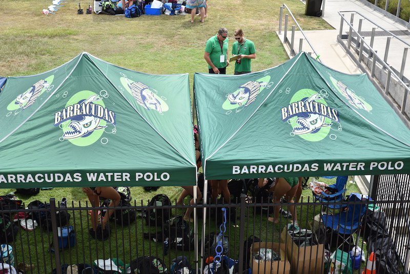 smilematt's tweet photo. Day 1 Qld State Water polo titles.  Camp Barras ready to go!  #waterpolo https://t.co/ZT95aNsvzC