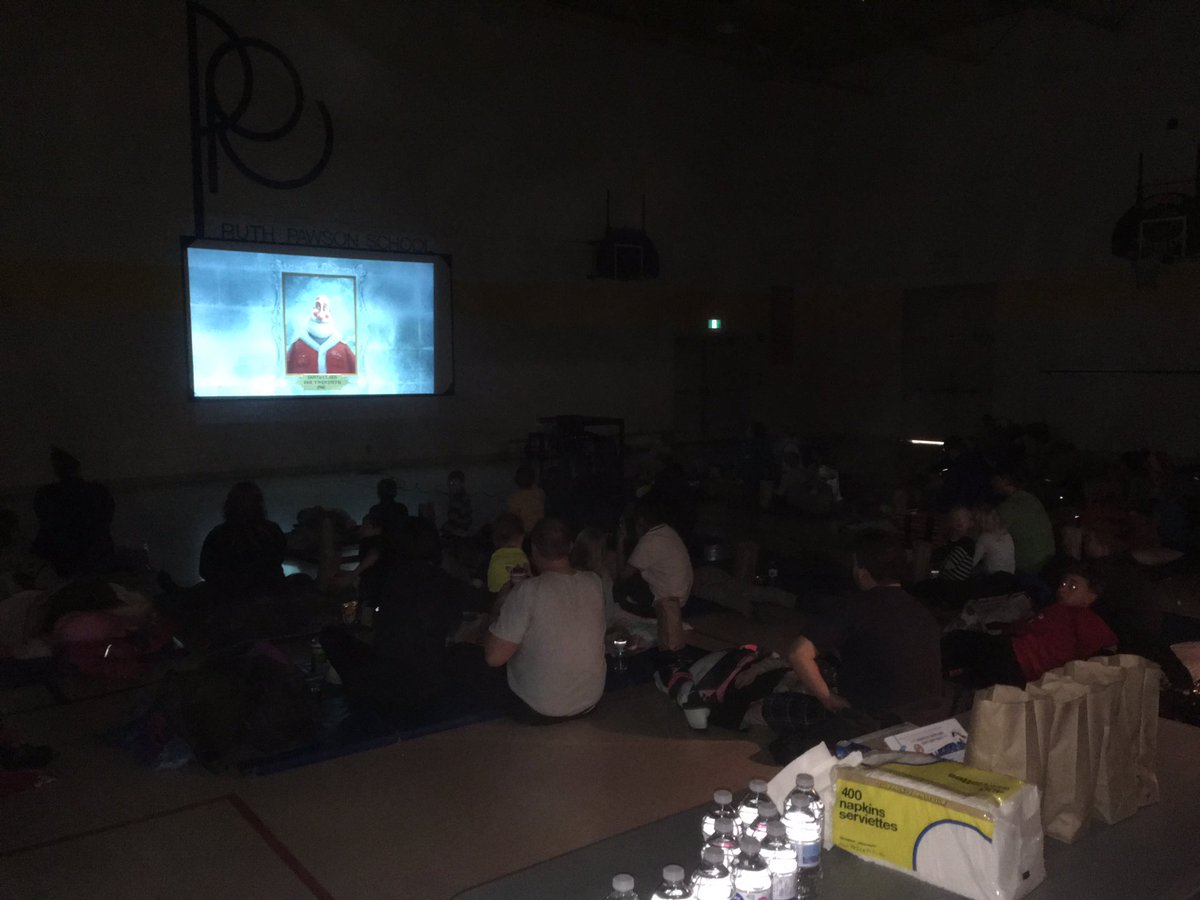 The popcorn is popped, the lights are dimmed and Arthur Christmas is playing!! It’s a full house for Movie Night! Thanks for coming out everyone!! #familyfunnight