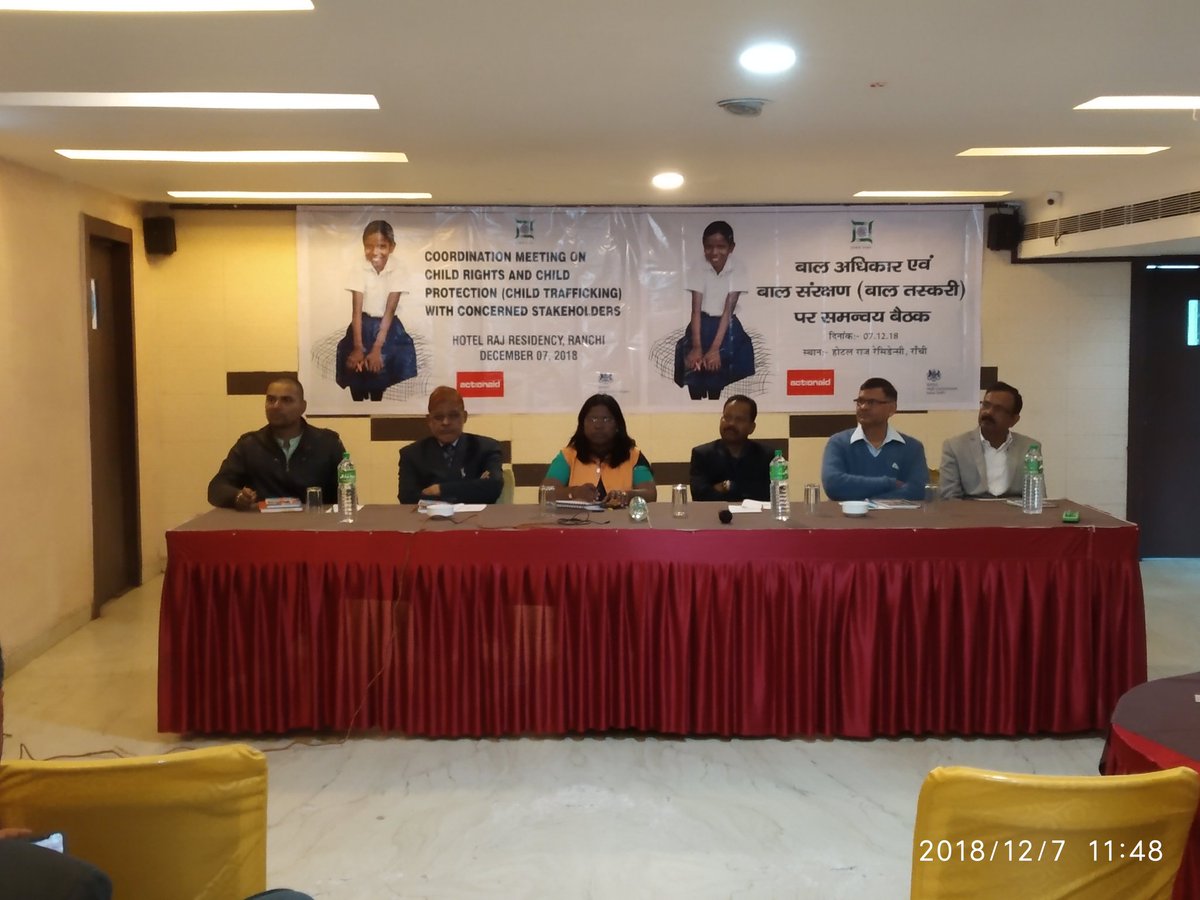 EkramPRO's tweet photo. Co ordination Meeting on #ChildRights and #ChildProtection with concerned stakeholders in collaboration with #JSCPCR being organized by @ActionAidIndia #BHC at Ranchi.
#Trafficking @saurabhiirm
@Dr_SharadKumari @sndeep https://t.co/GOgyiPaF04