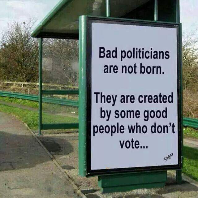 TheHansIndiaWeb's tweet photo. Bad politicians are not born.. they are created by some good people who dont vote.. HansIndia urges all telanganites to excercise their vote
#TelanganaAssemblyElections2018 #telanganaelections https://t.co/m1cH6i3IxA