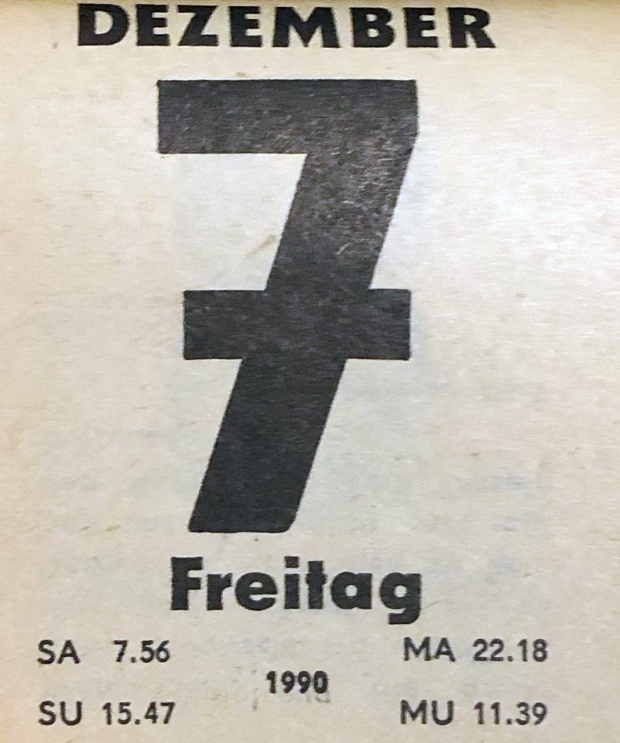 ddr_1990's tweet image. 7. Dezember 1990 #ddr1990