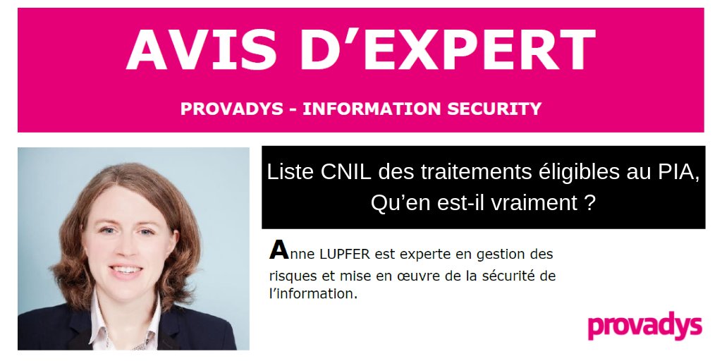 almond_eu's tweet photo. L' #AIPD bouleverse le quotidien des resp. de traitements. Et la #CNIL a publié une liste de traitements pour lesquels le #PIA est obligatoire.
Découvrez les apports de ces publica° et pq elles constituent un renfort décisionnel pour le resp. > https://t.co/KIKw6kaLWp @LupferAnne https://t.co/bLXDjOqH7y
