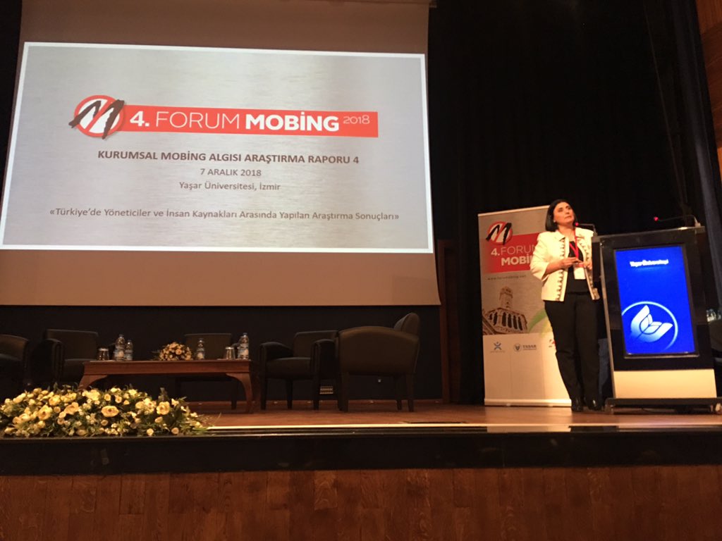 DrSerapAltekin's tweet photo. #ForumMobing’de “Kurumsal Mobbing Algısı Araştırma Raporu 4” sonuçlarını @4BAkademi’nin kurucusu @caglarcabuk sunuyor. https://t.co/KZDYjp46qz
