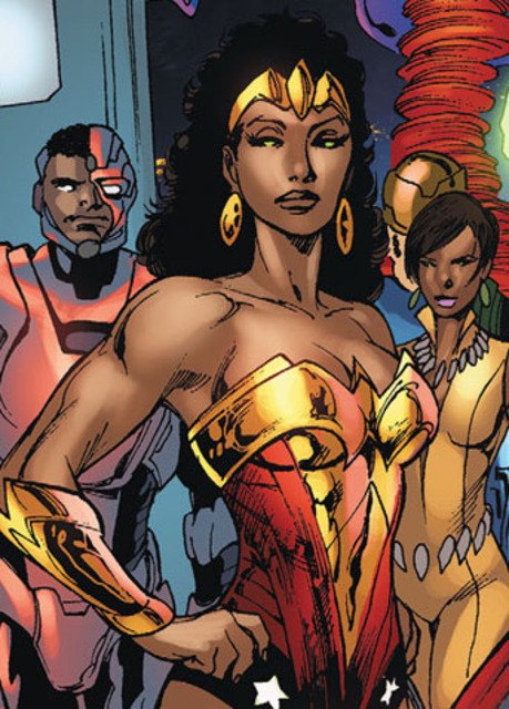 Nubia aka Wonder WomanAbilities: Divine empowerment. Superhuman strength, speed, stamina, durability and flight