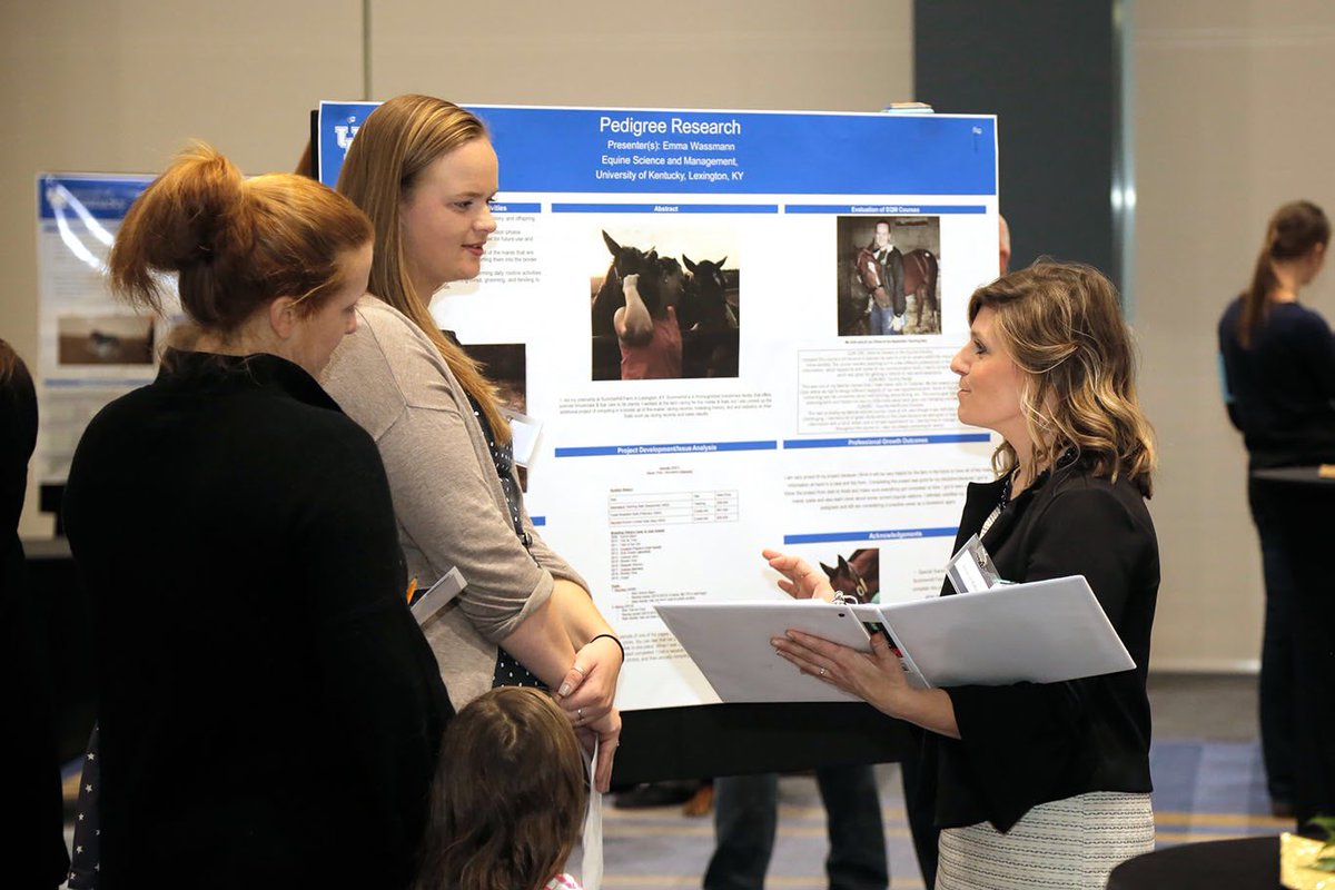 UKAgEquine's tweet photo. A shout out to our interns, host sites, alumni, industry leaders and program faculty &amp; staff! Celebration of our program this evening at the UK Equine Reception &amp; Internship Showcase. Thanks to our industry supporters for helping provide amazing opportunities to our students! https://t.co/hQfX1Zrj6s