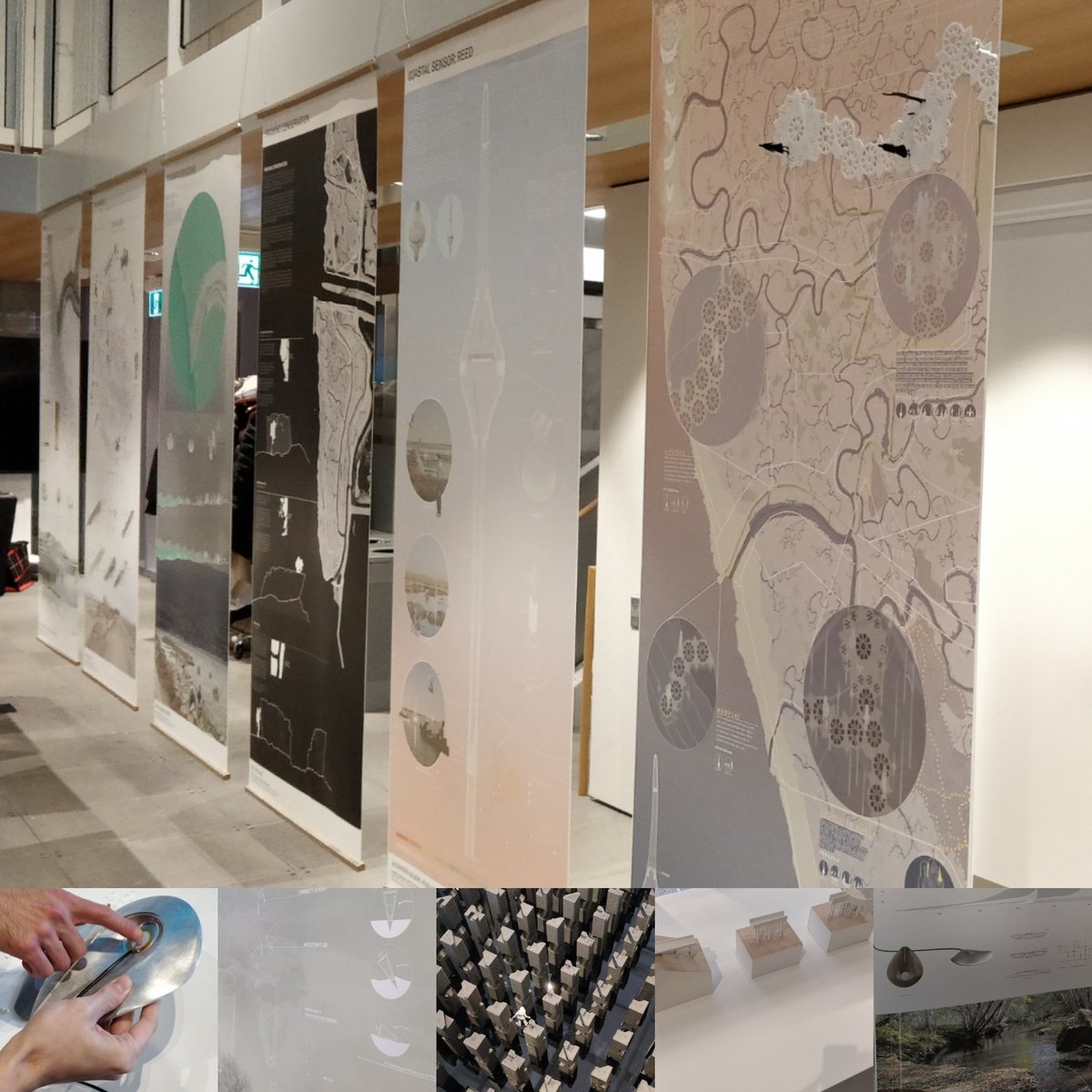 HaliLarsen's tweet image. Thoroughly enjoyed the Longitudinal Landscapes: Mud, Monitoring, and Mobilization studio critique today. Amazing result from #UofTDaniels students that combine landscape, ecology and sensing infrastructure. Prototypes built in partnership with the #Autodesk Residency Program