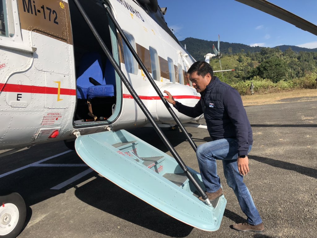 PemaKhanduBJP's tweet photo. On #ArmedForcesFlagDay leaving today for Vijaynagar - one of the remotest circle in Arunachal bordering Myanmar to meet our Armed Forces retired soldiers and their families who are settled there. @adgpi @PMOIndia @DefenceMinIndia https://t.co/PJBerNKSl9