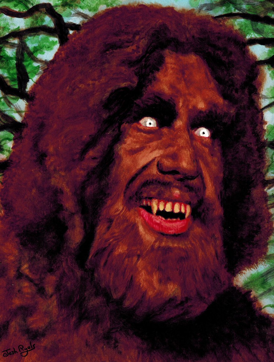 ContentAbnormal's tweet image. Andre as Bigfoot! #AndreTheGiant #Bigfoot #TheBionicMan #TheSixMillionDollarMan #art #painting #watercolors